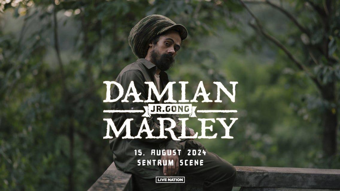 Promotional graphic for Damian «Jr. Gong» Marley