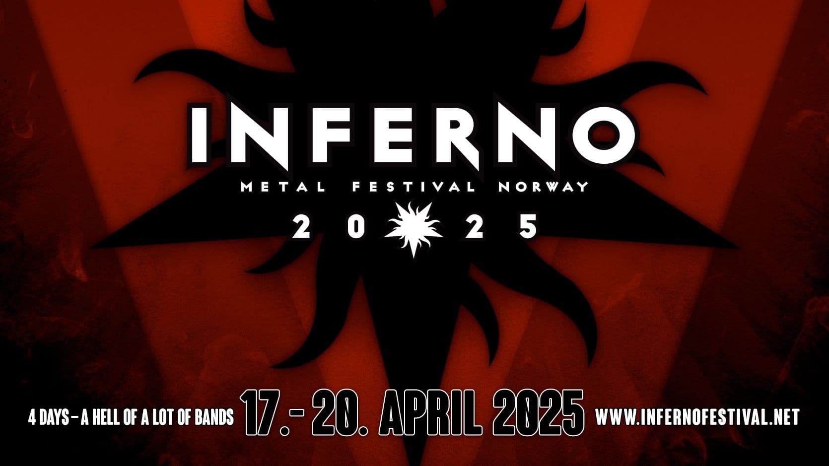 Promotional graphic for Inferno Metal Festival 2025