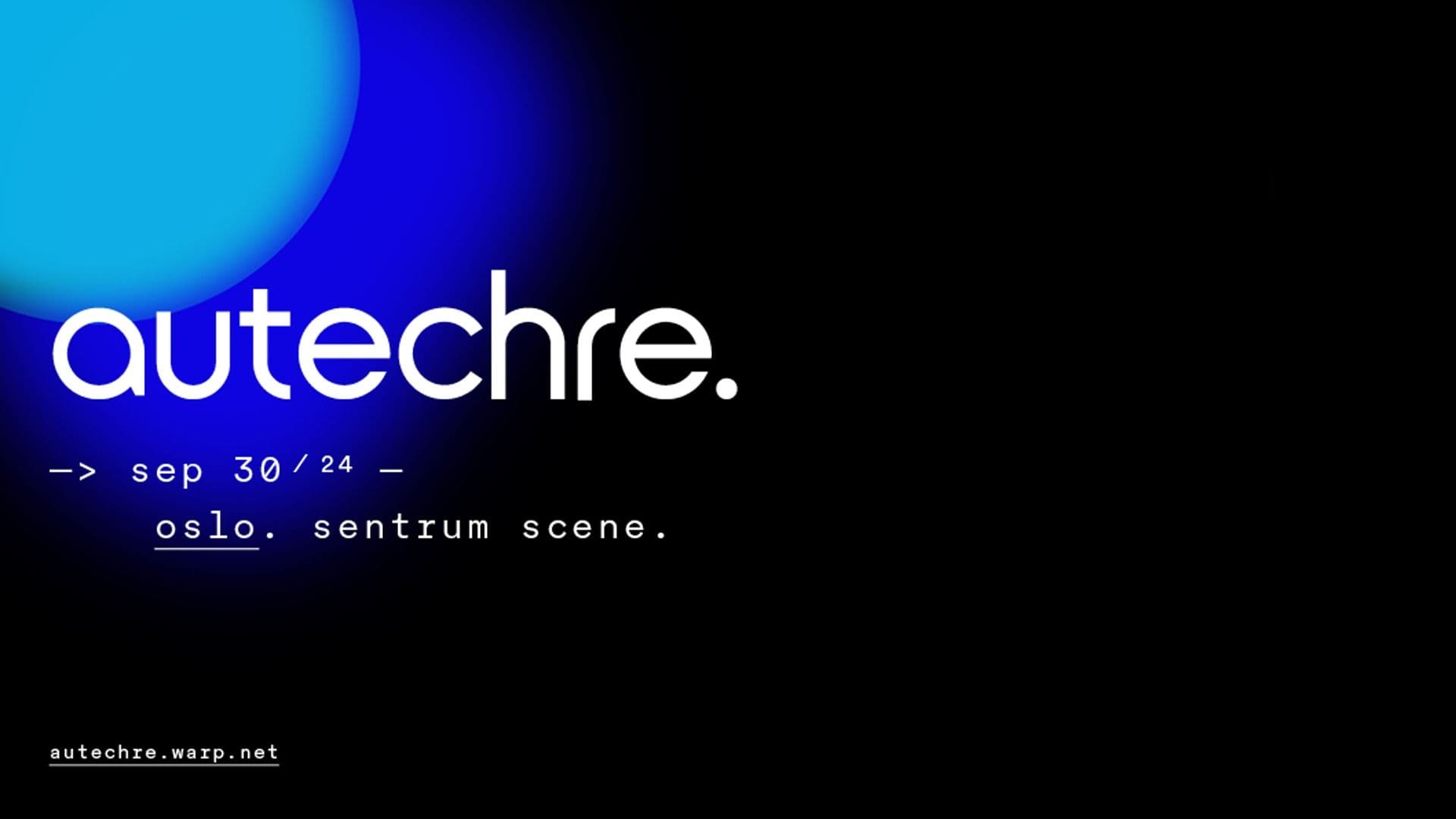 Promotional graphic for Autechre