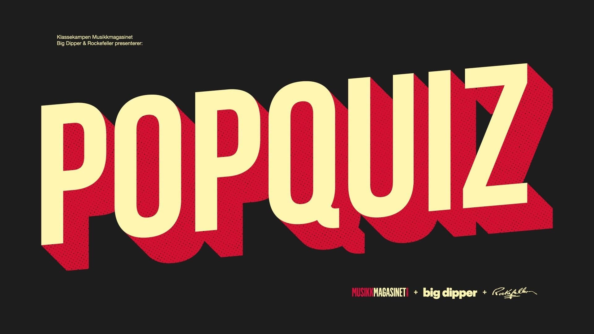 Promotional graphic for Popquiz