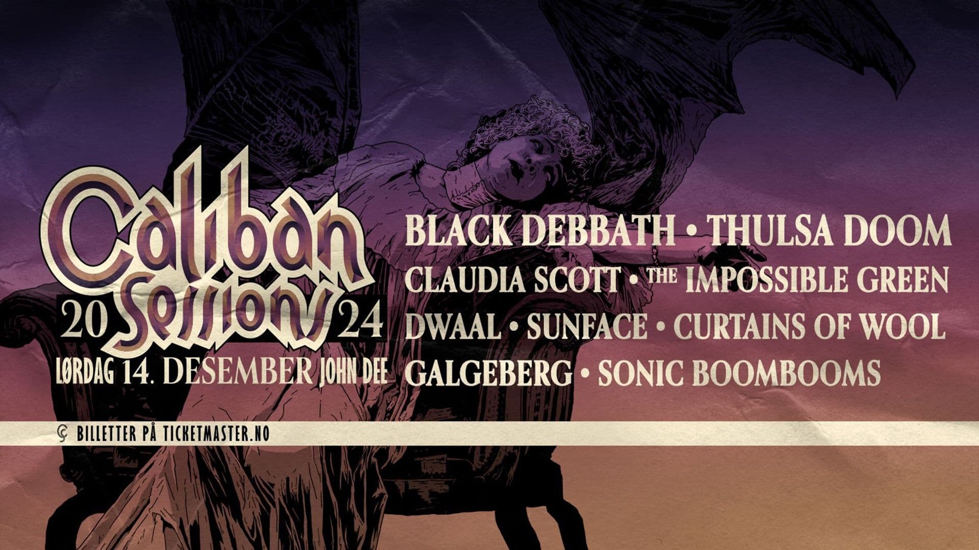 Promotional graphic for Caliban Sessions 2024