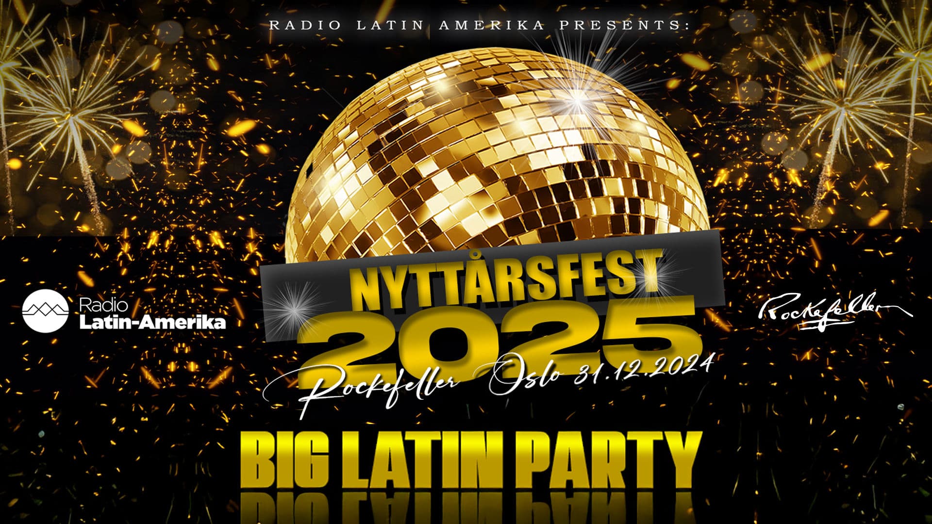 Promotional graphic for Big Latin Party