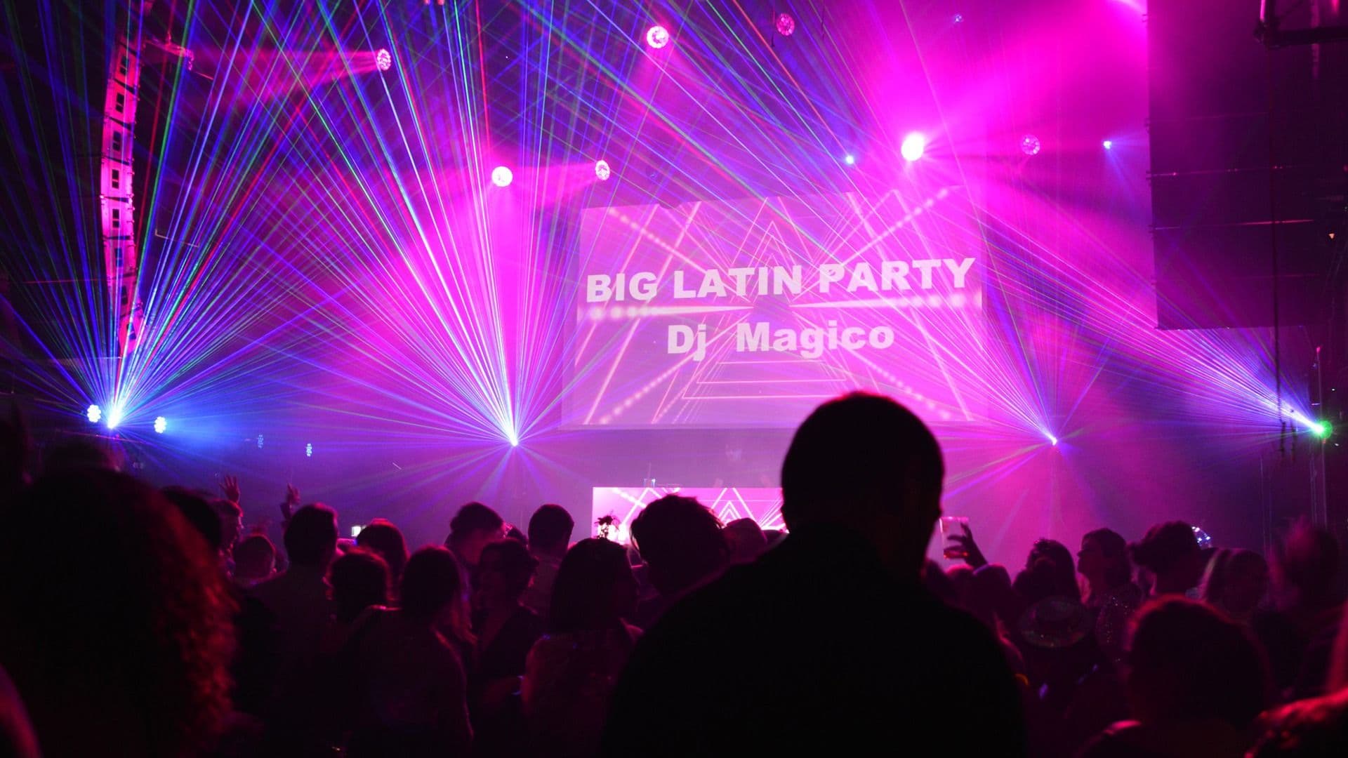 Promotional graphic for Big Latin Party