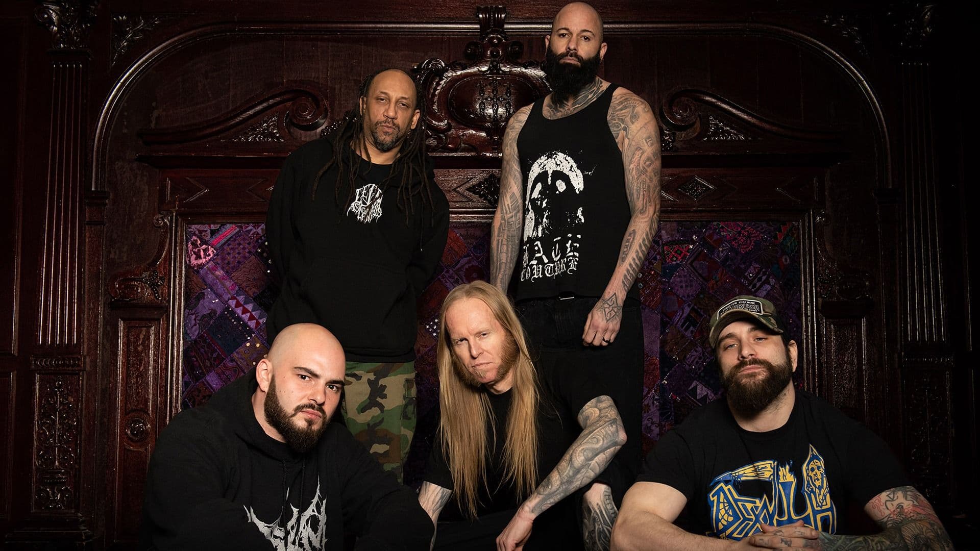 Promotional graphic for Suffocation