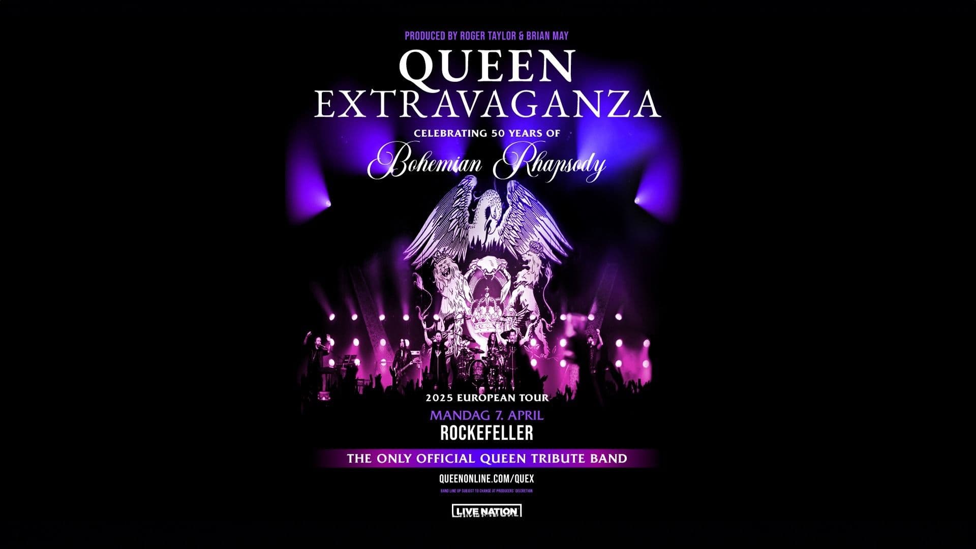 Promotional graphic for Queen Extravaganza