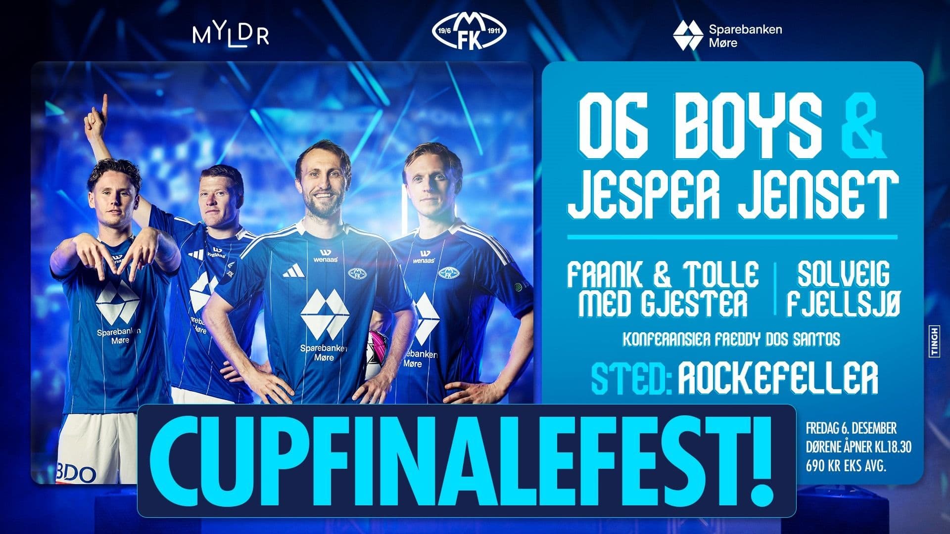 Promotional graphic for Cupfinalefest – Molde FK