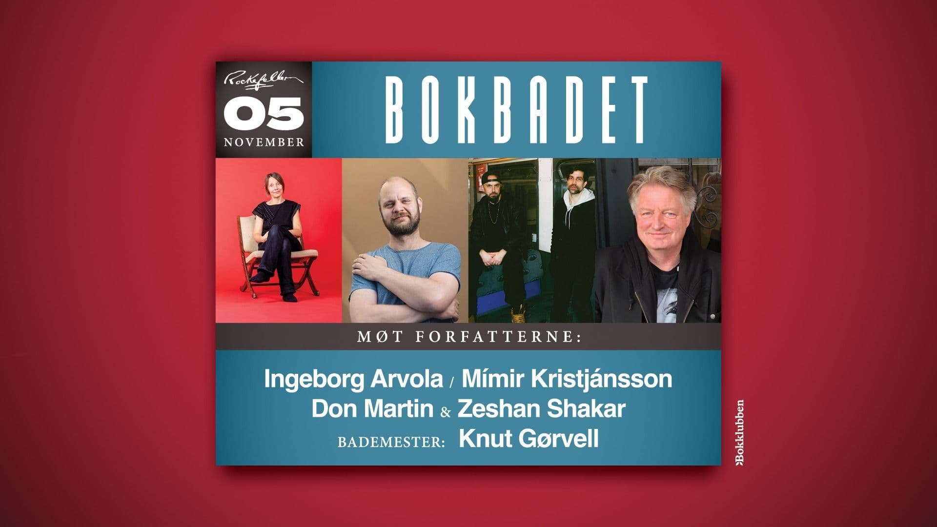 Promotional graphic for Bokbadet