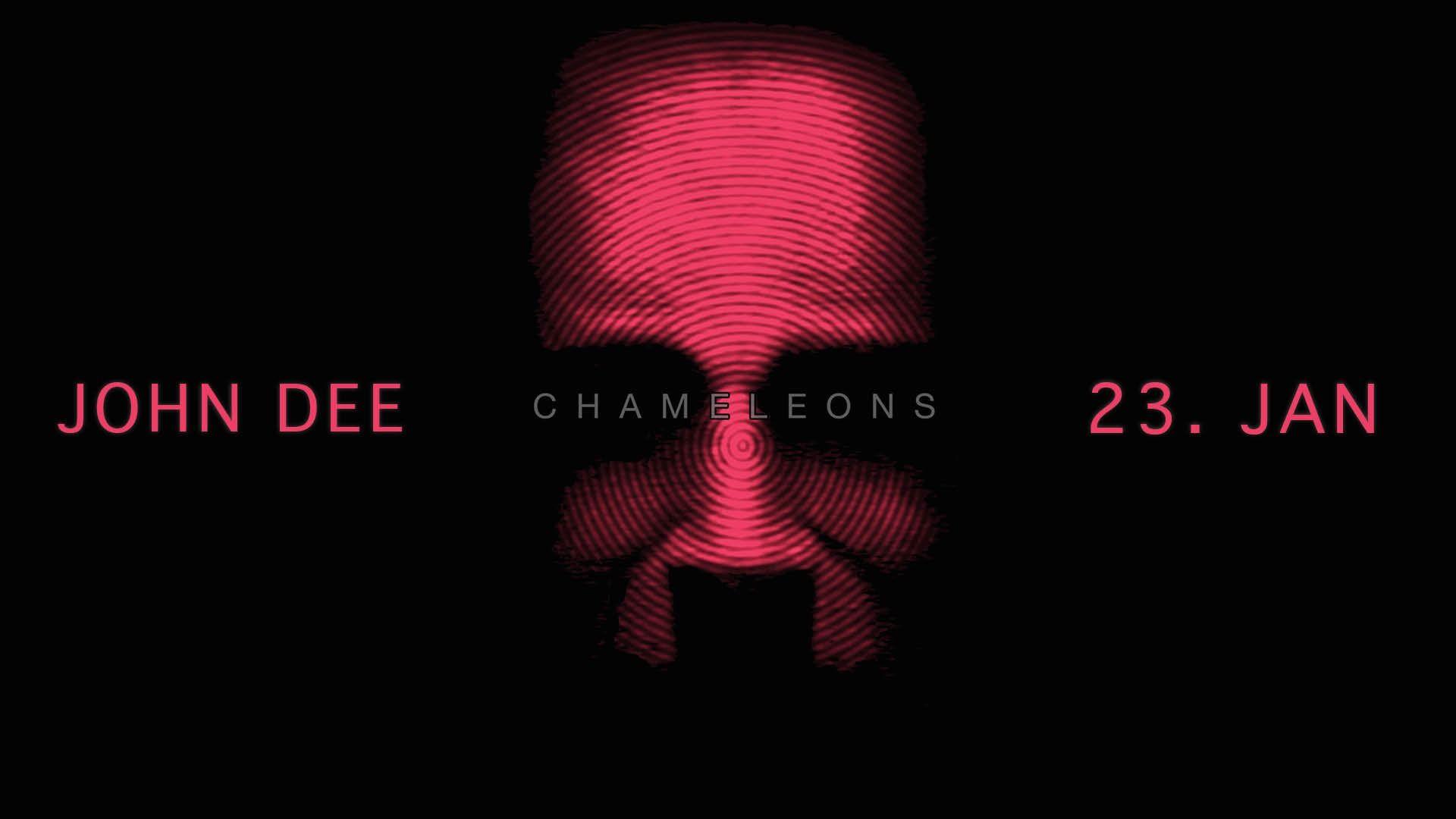 Promotional graphic for Chameleons