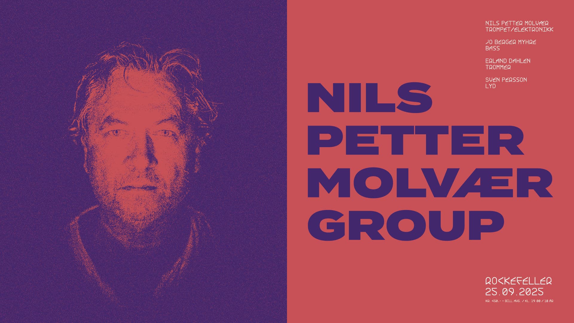 Promotional graphic for Nils Petter Molvær Group