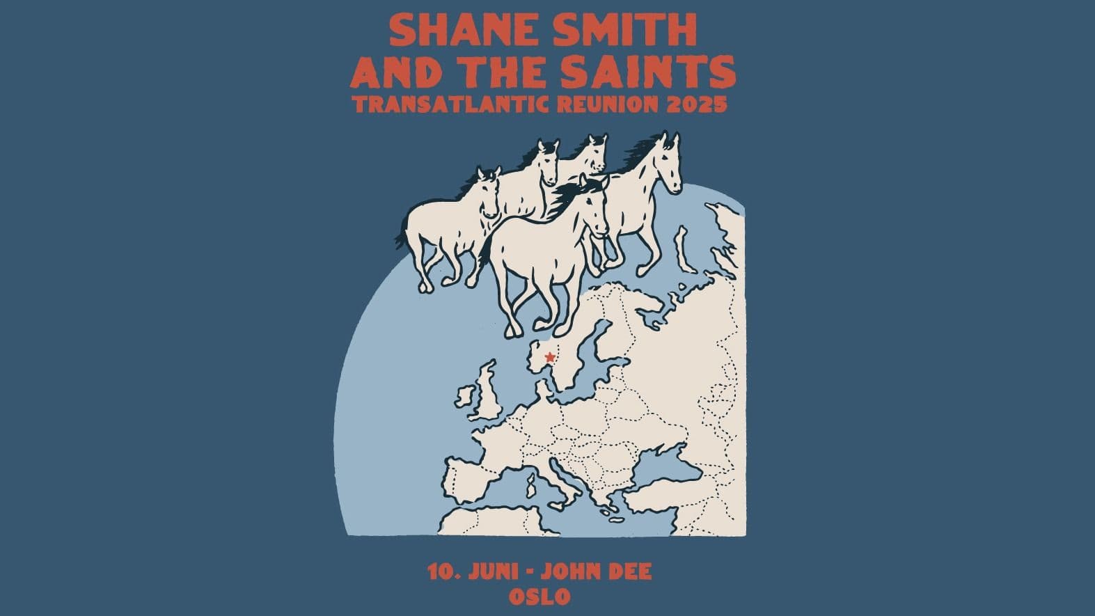 Promotional graphic for Shane Smith & the Saints