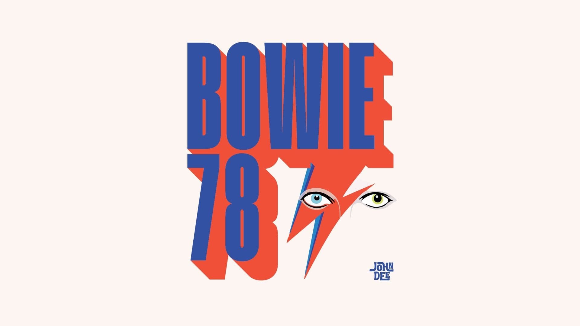 Promotional graphic for Bowie 78